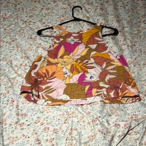 a.n.a Floral Top in Orange and Pink